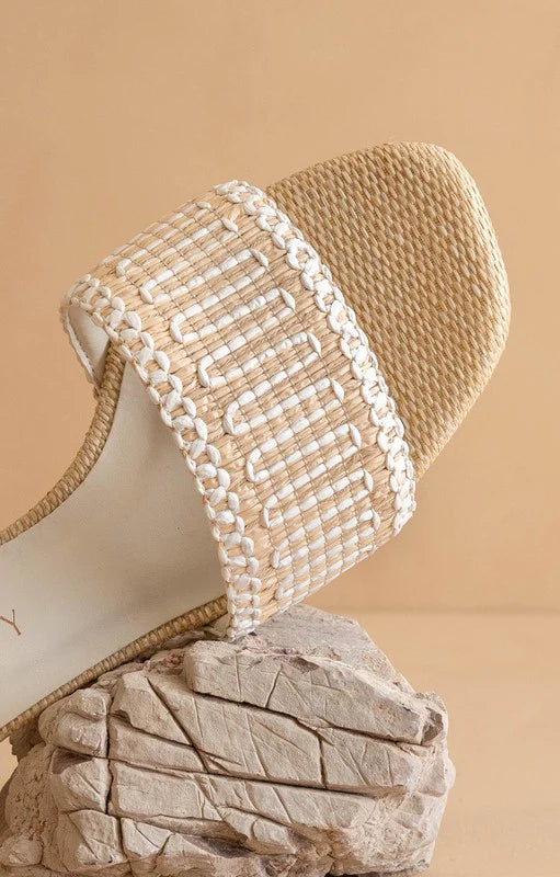 The Francesca | Natural Jute Mule Slide