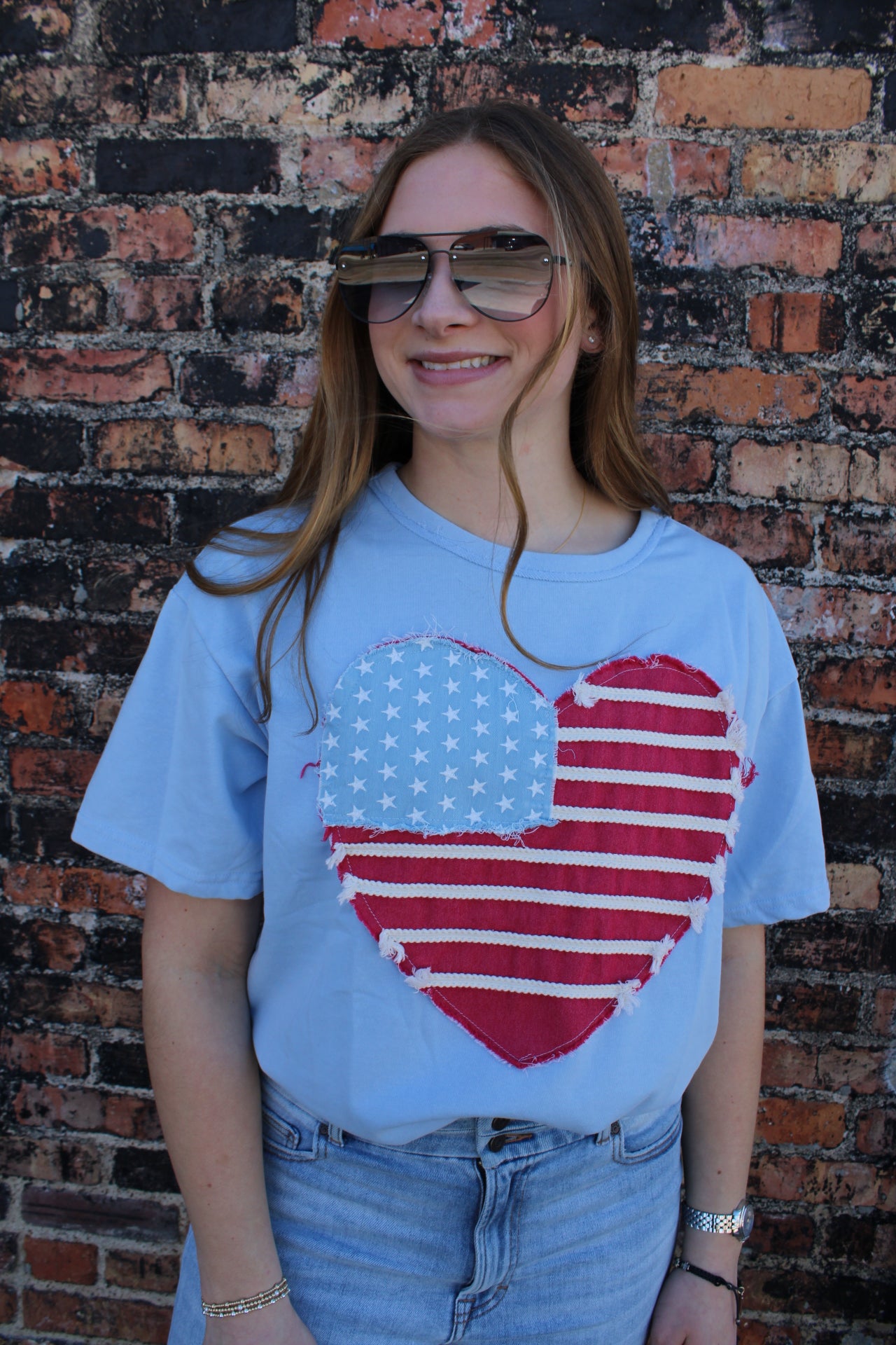 Heart Flag Top