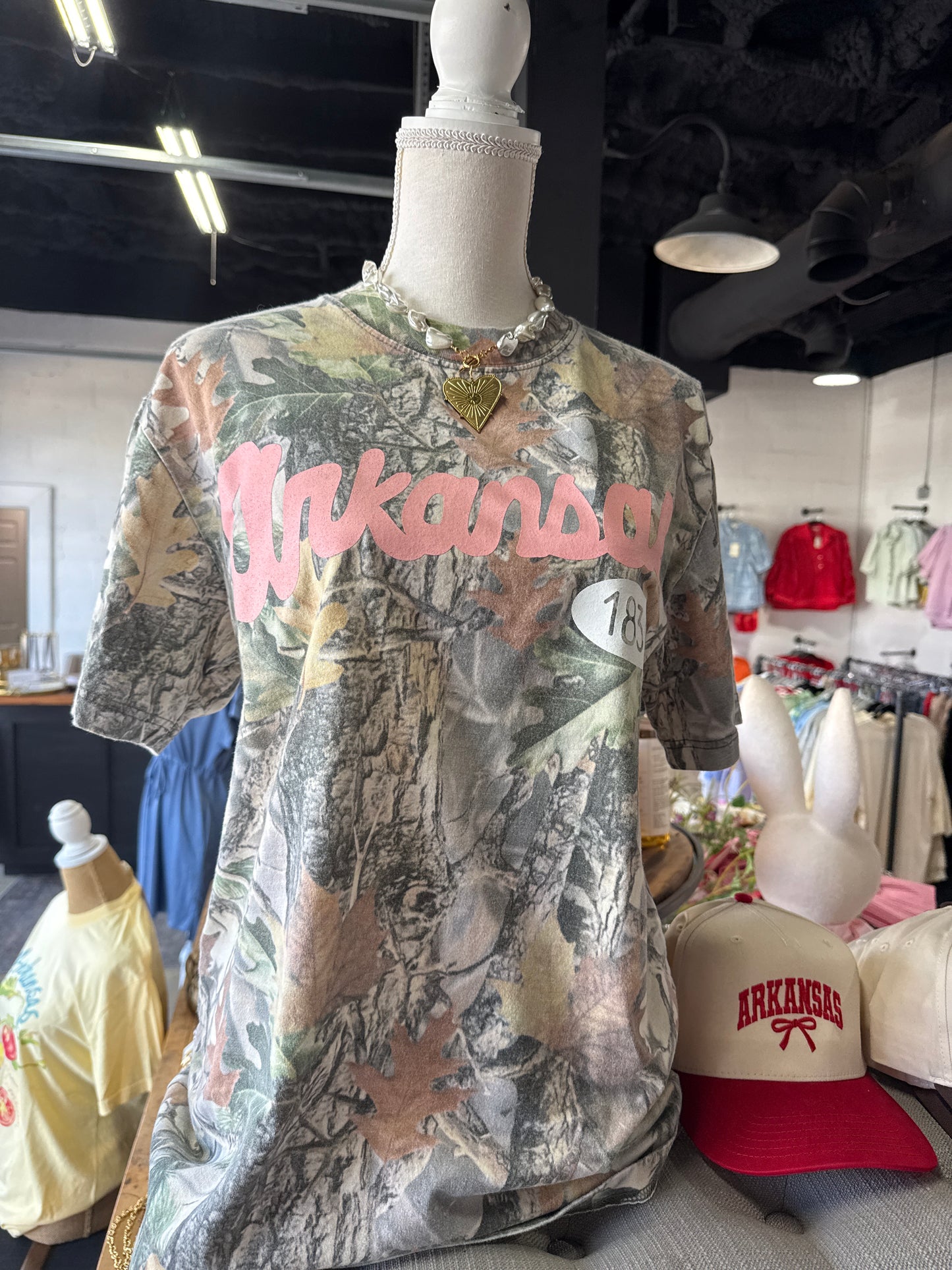 Arkansas Pink Camo Tee