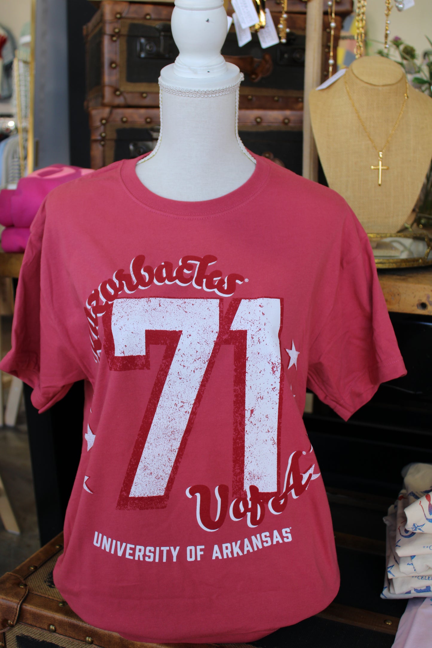 Arkansas Razorback Jersey Patch Tee