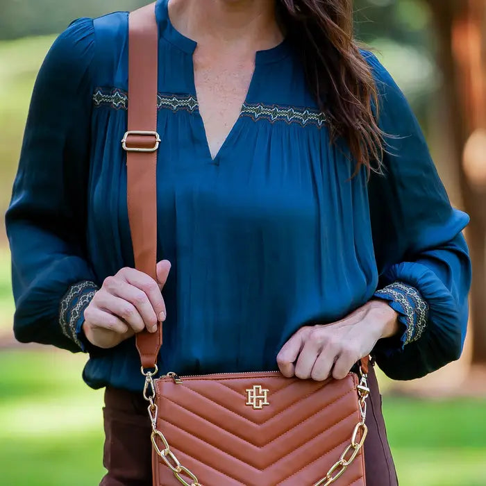 Ariana Crossbody Saddle Vd