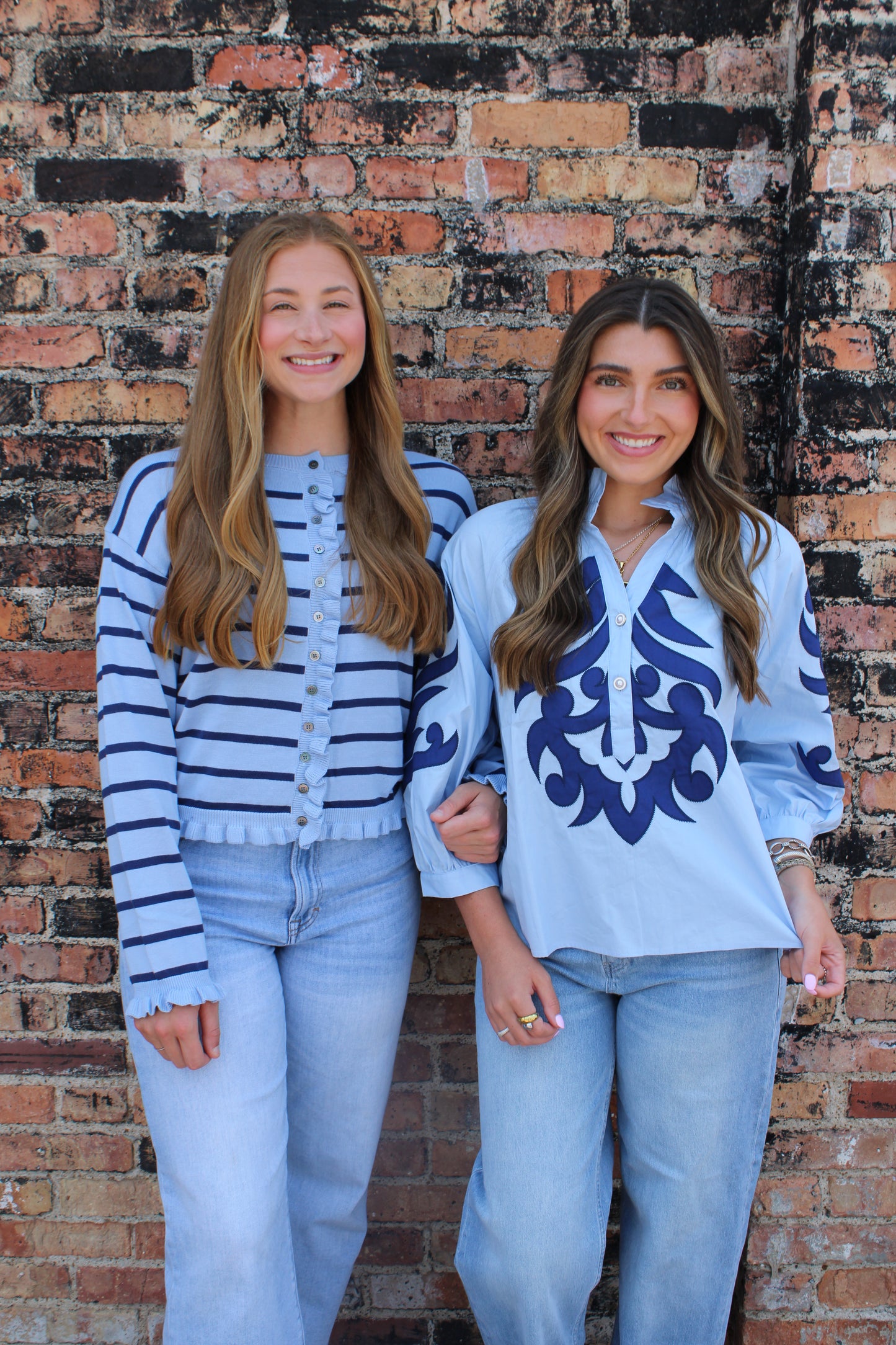 Blue-Navy Striped Sweater