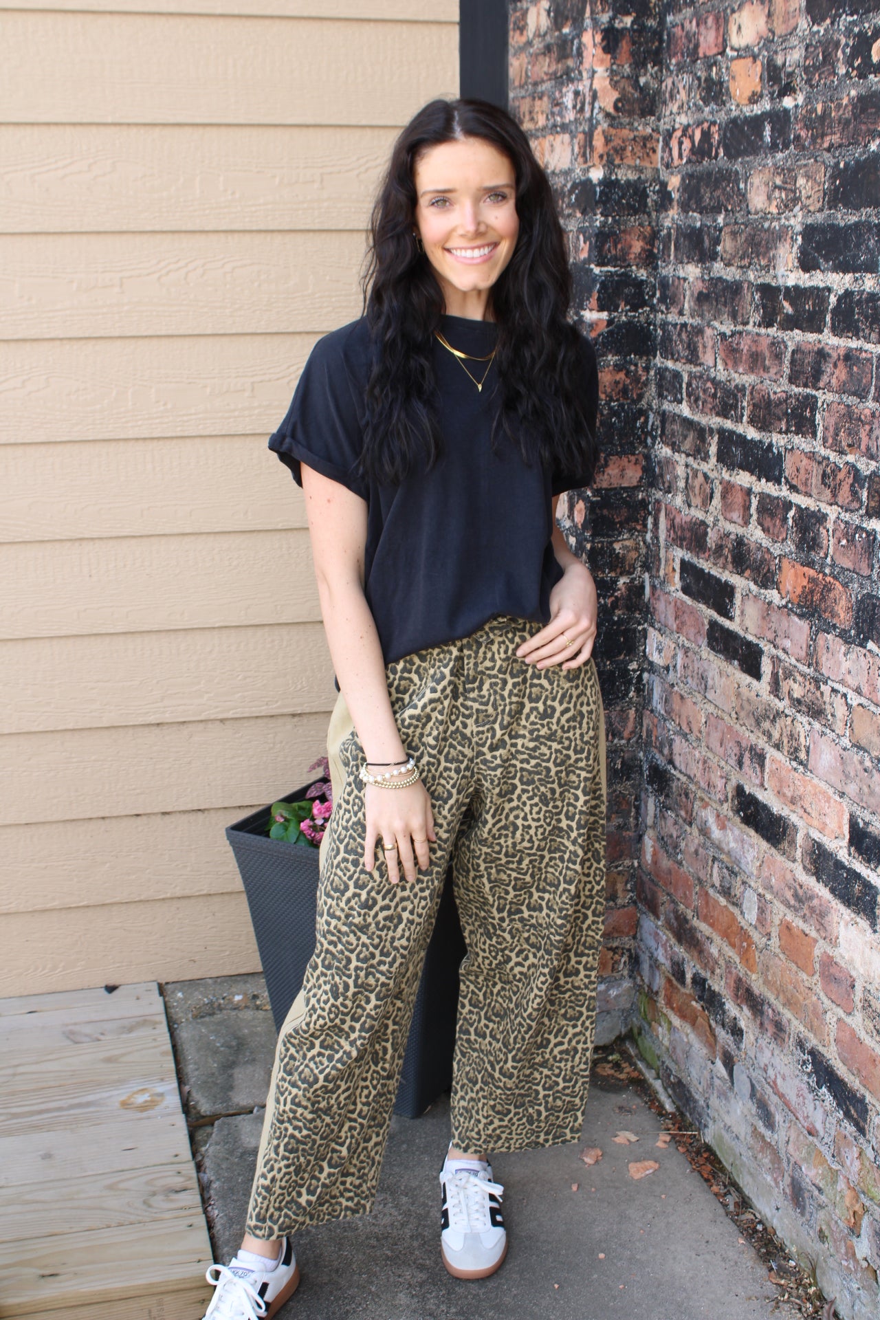 Cheetah Barrel Jeans