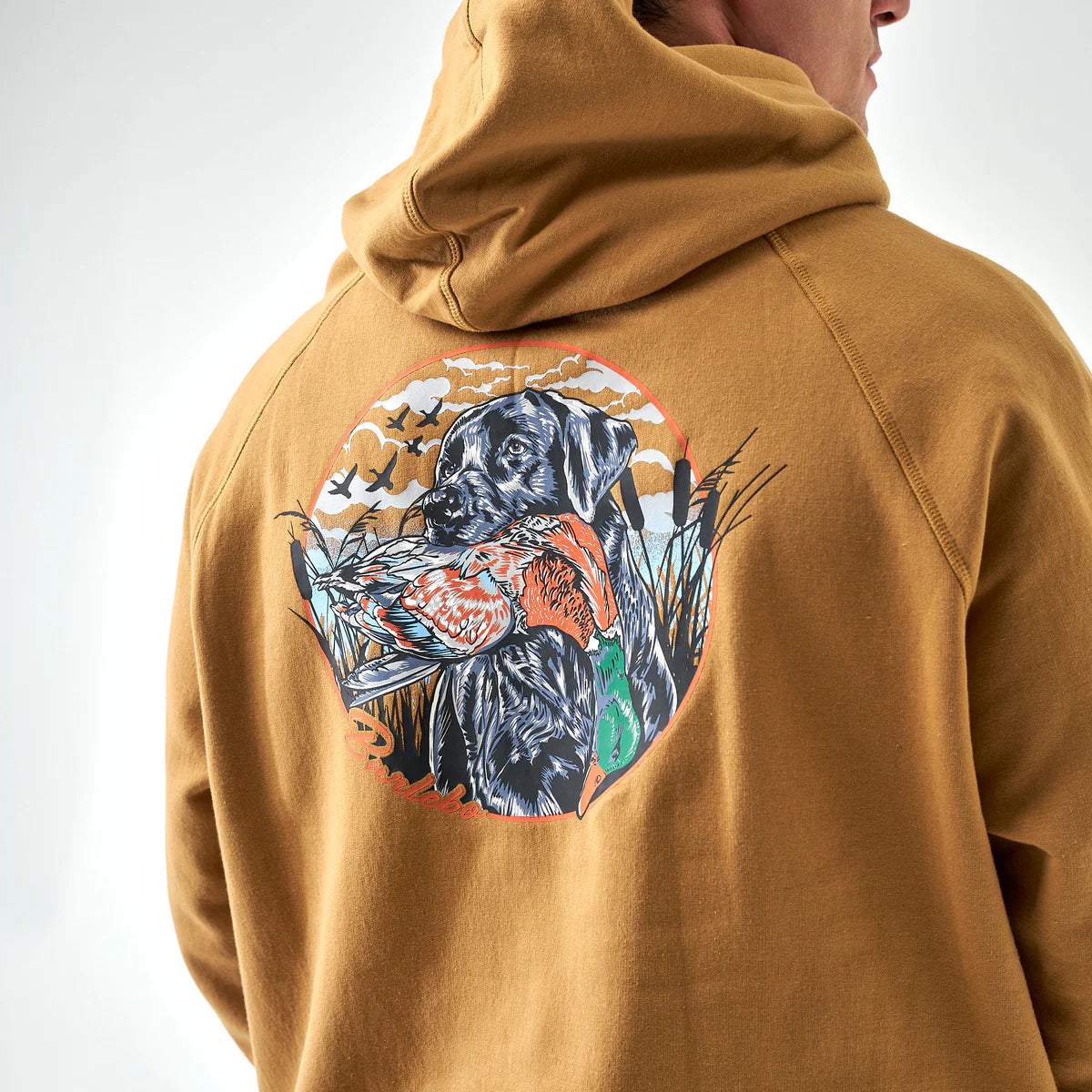 Fleece Hoodie - Duck Dog - Light Brown - Burlebo