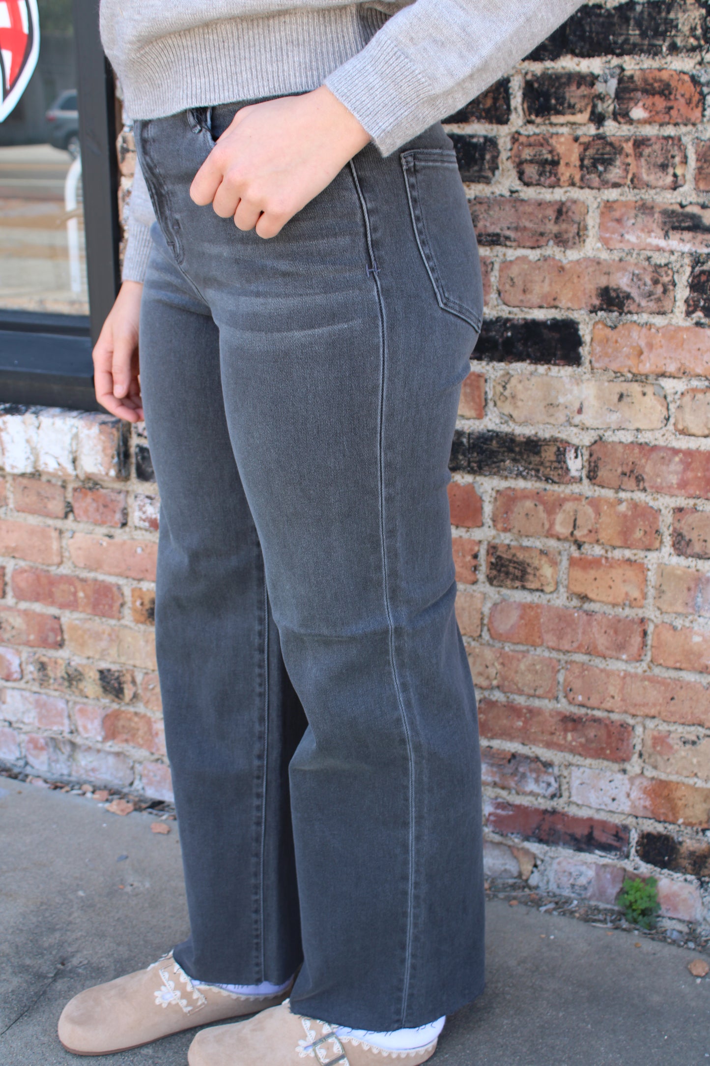 Logan Dark Grey Denim Jeans