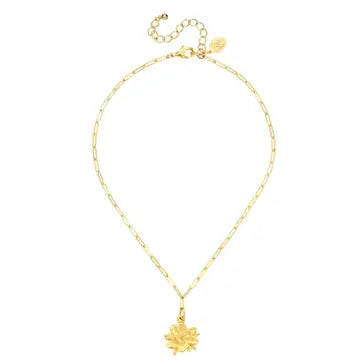 Magnolia Paperclip Necklace - Susan Shaw