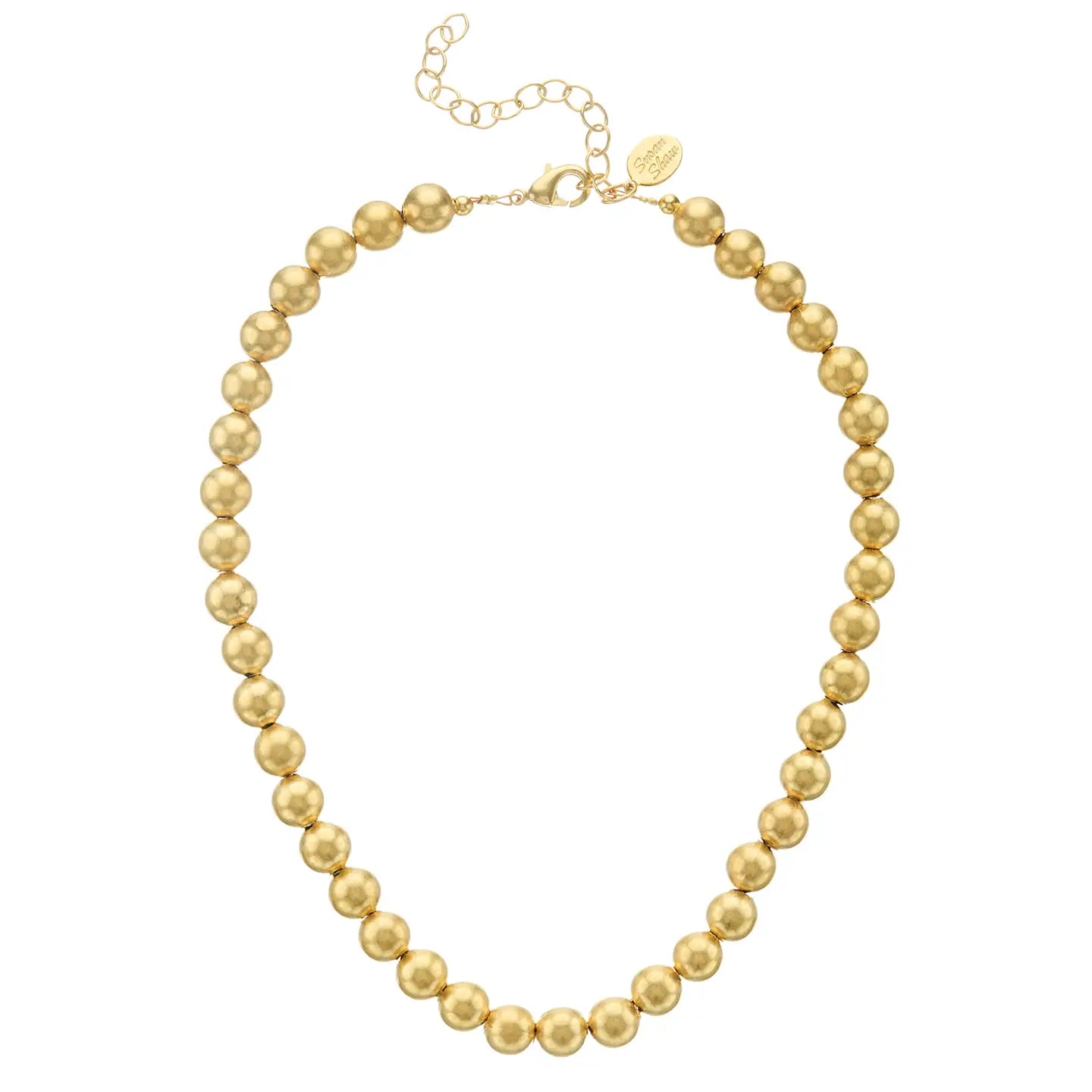 Mini Margaret Gold Bead Necklace - Susan Shaw