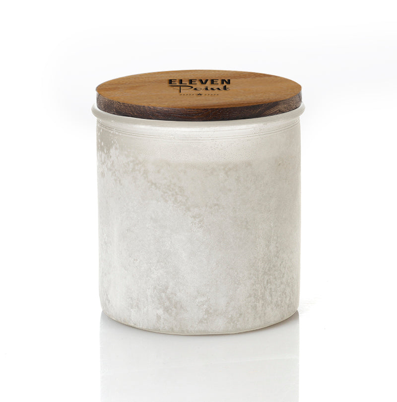 River Rock White Candle