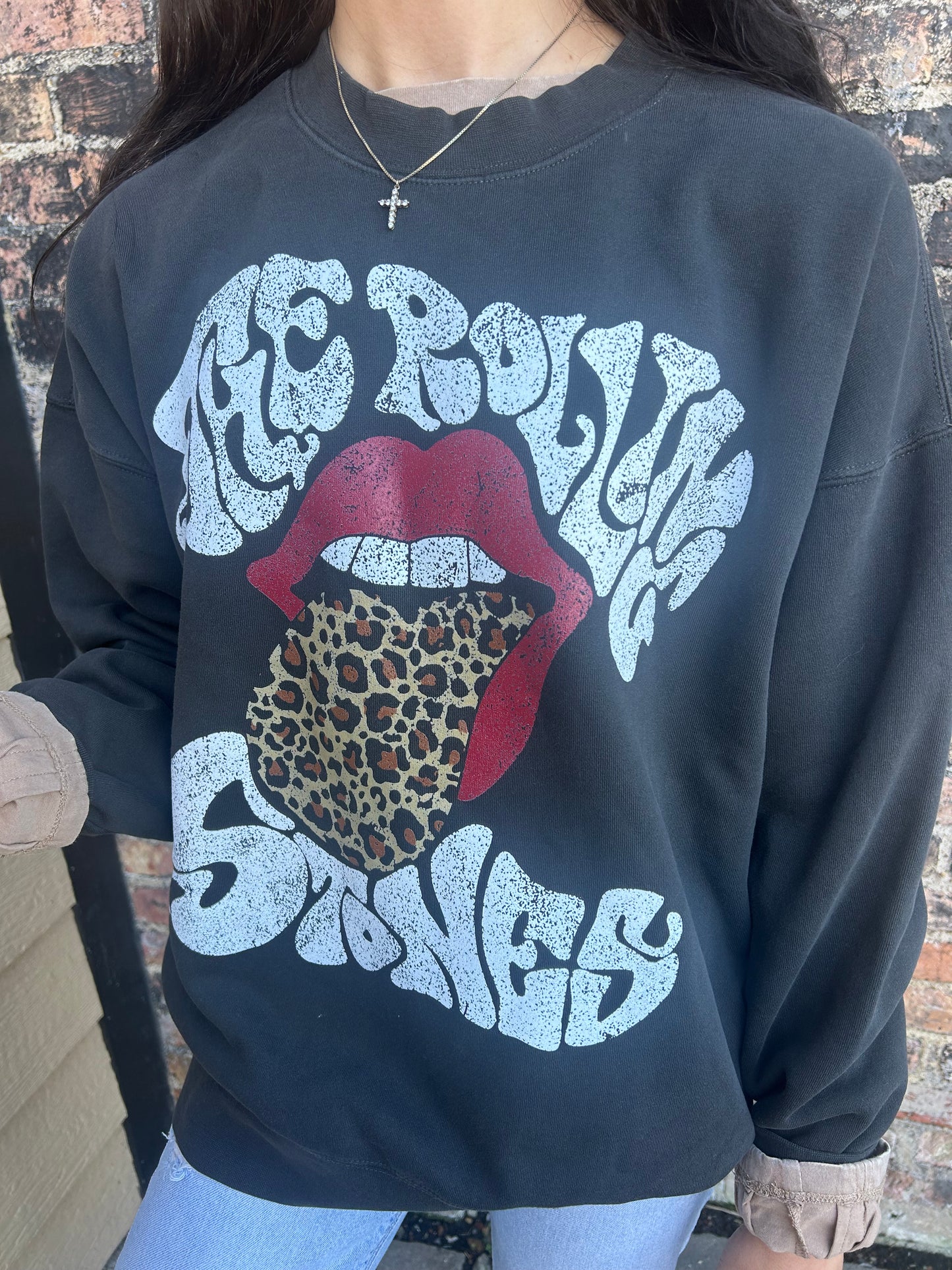 Rolling Stones Leopard Sweatshirt