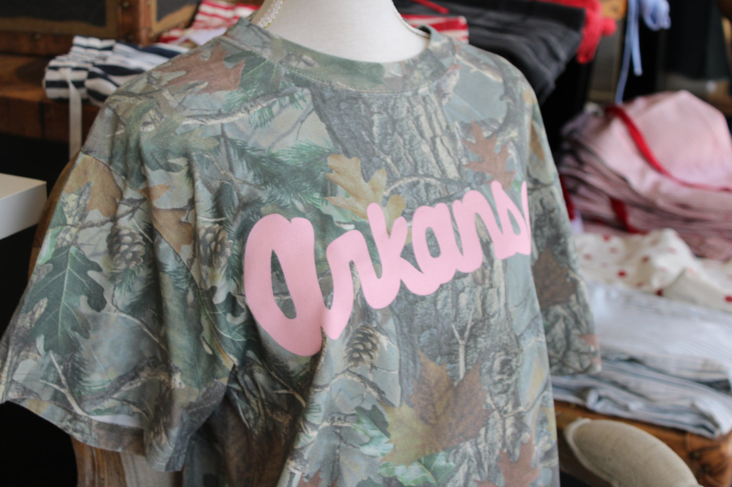 Arkansas Camo Tee - PINK