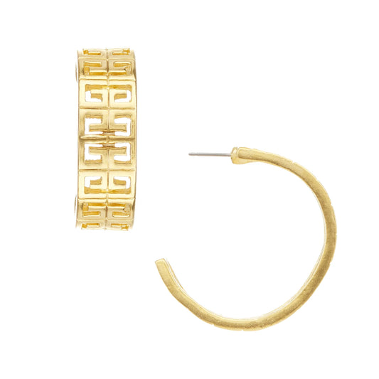 Greek Key Hoops - Susan Shaw