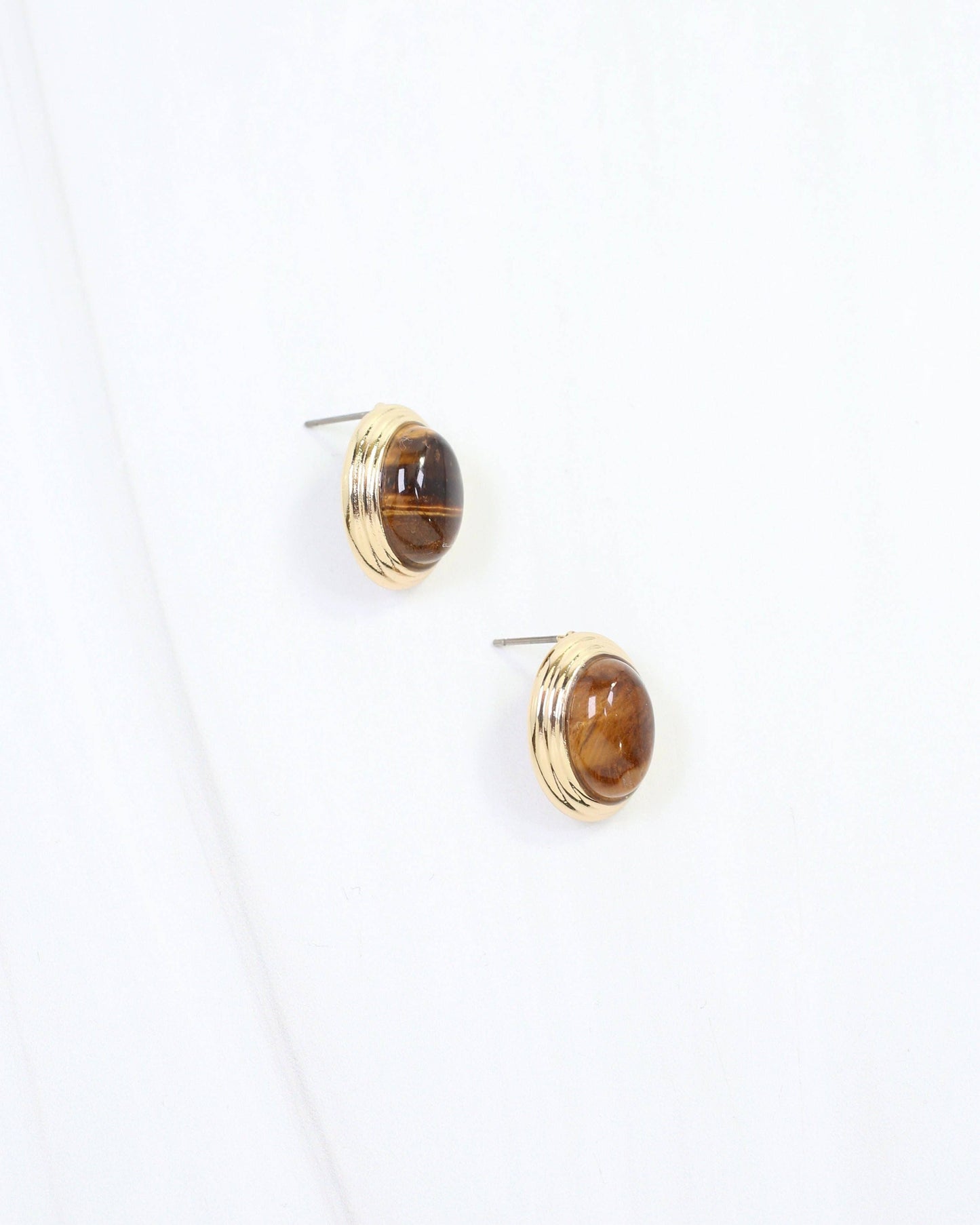 Lara Oval Stud Earring Tortoise