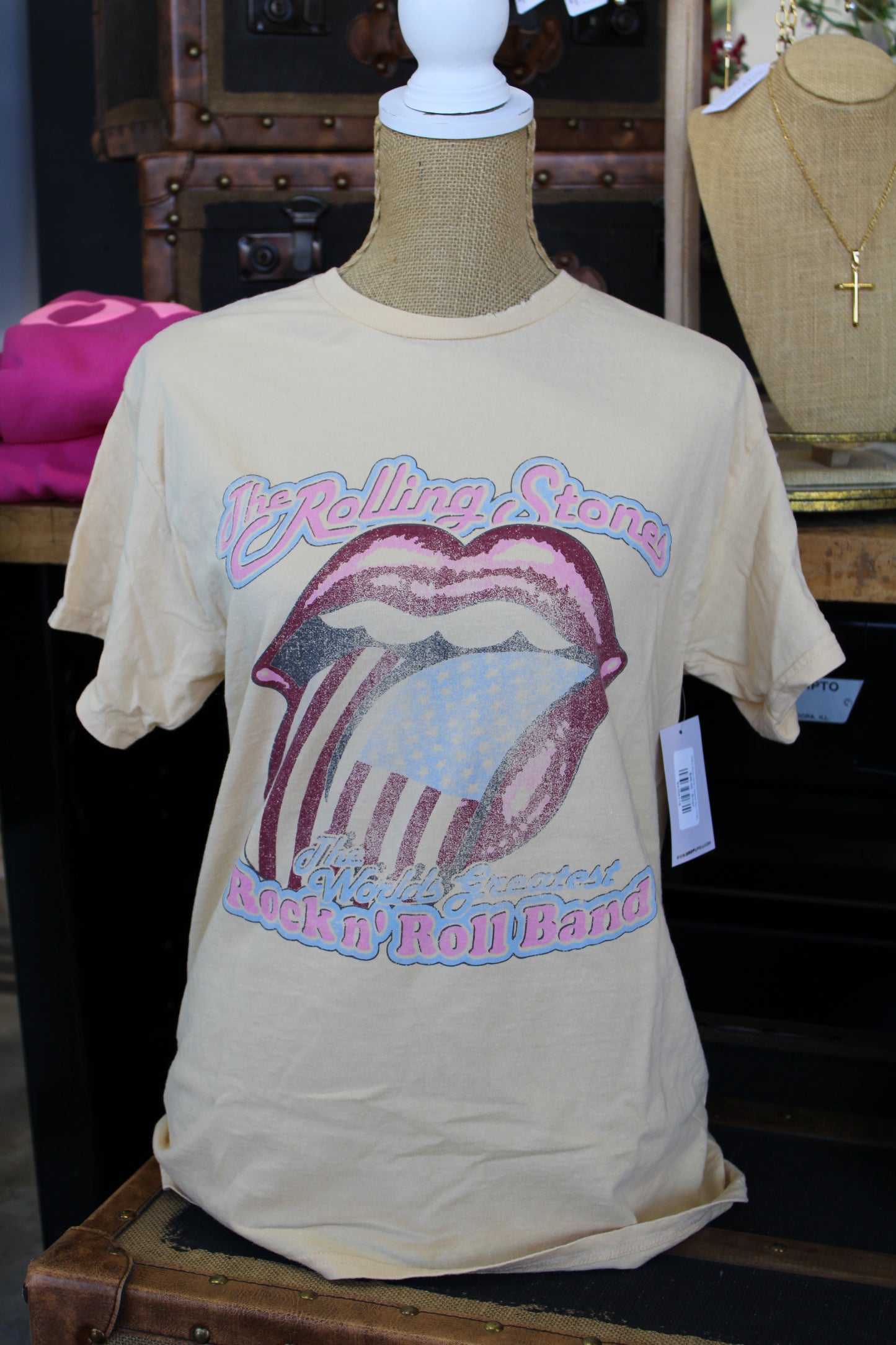 Rolling Stones World's Greatest Band Thrifted Tee