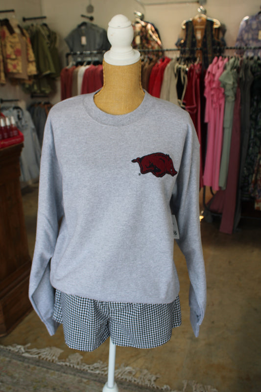 Arkansas Razorbacks - Chenille Patch Sweatshirt