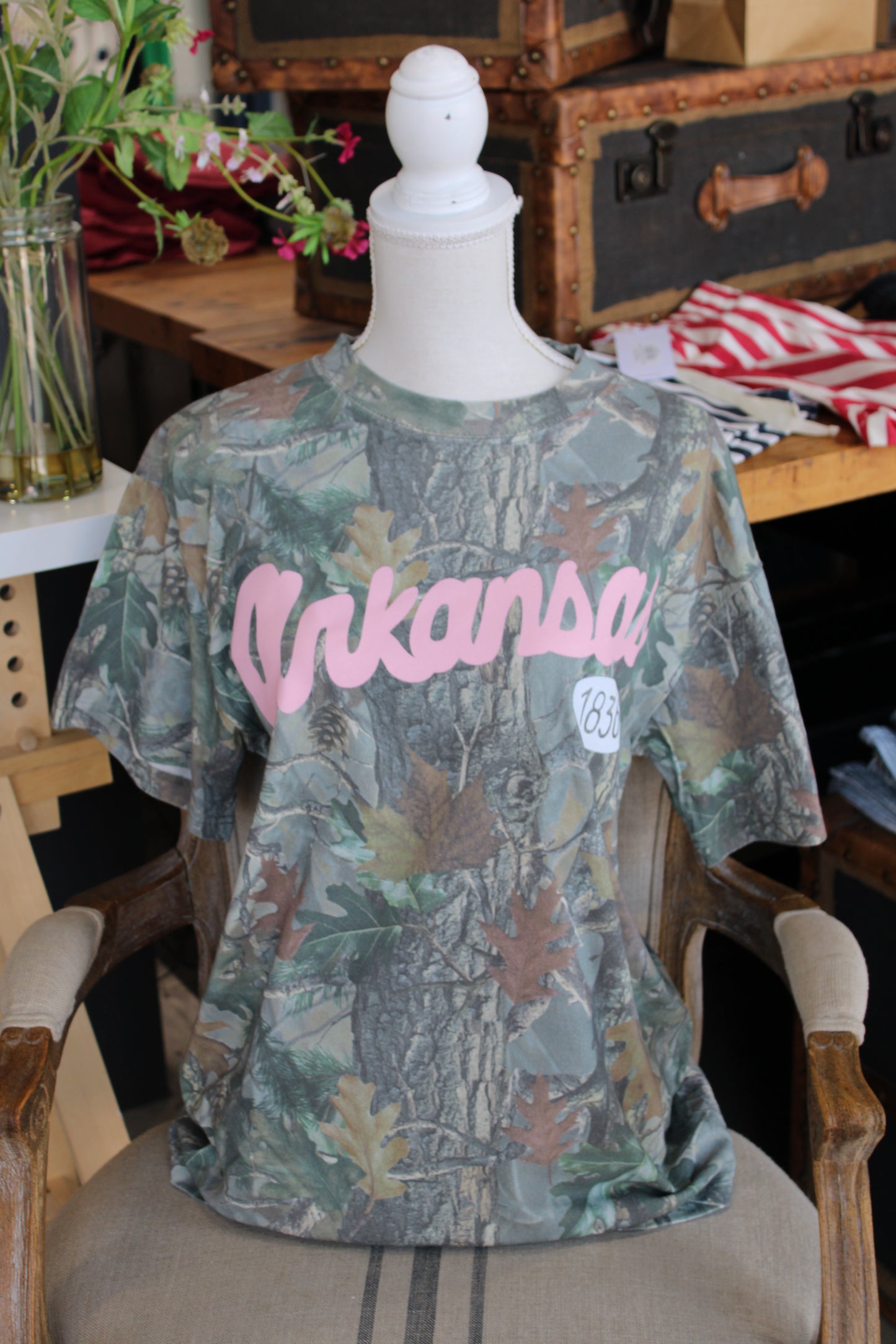 Arkansas Camo Tee - PINK
