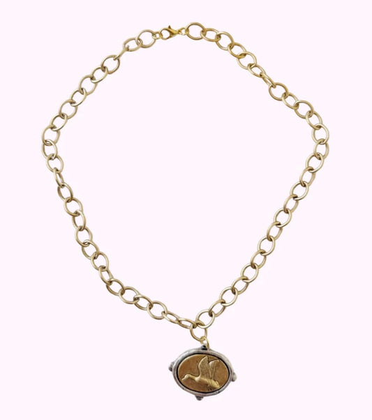 Mixed Metal Duck Necklace - Made By MC