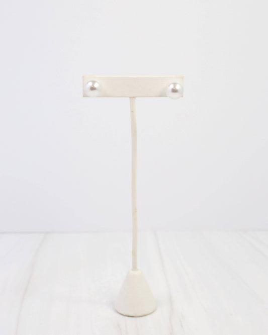 Greenwood Pearl Stud Earring Cream