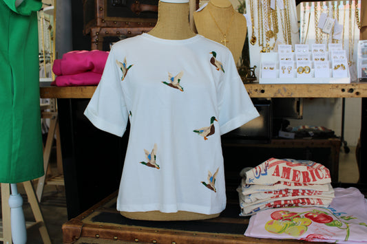 Mallard Duck Embroidered Tee