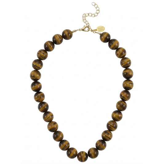 14mm Tiger's Eye Necklace - Susan Shaw
