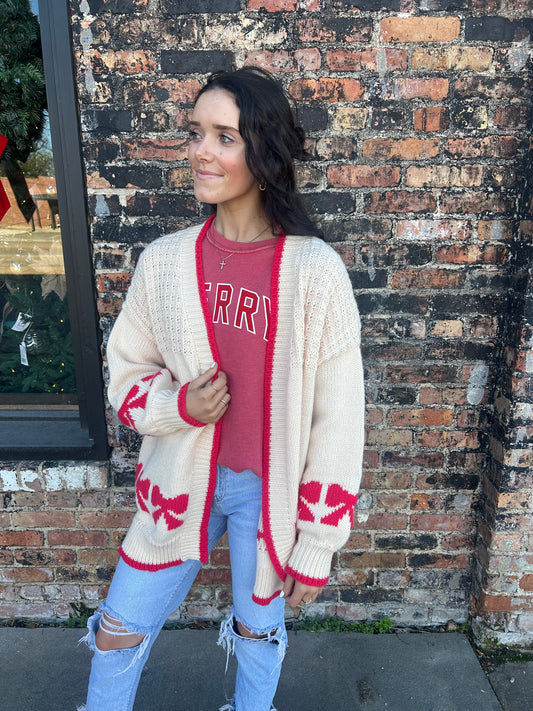 Bow Cardigan