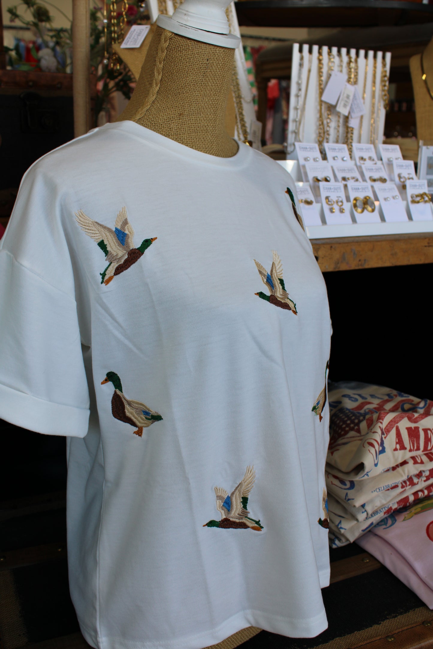Mallard Duck Embroidered Tee