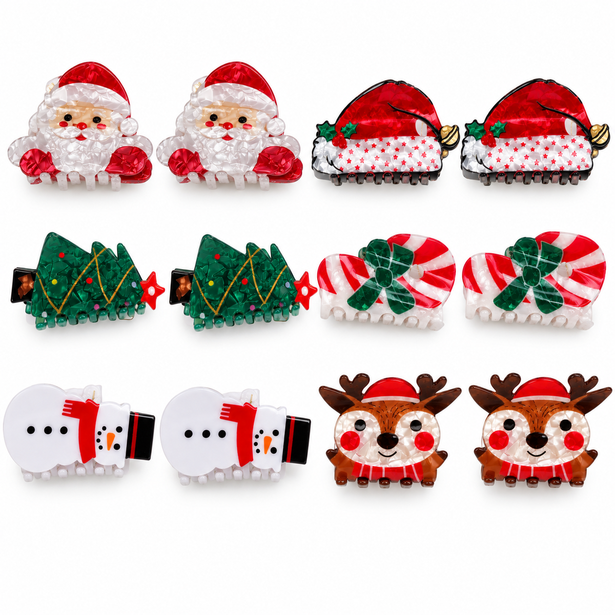 Christmas Claw Clips