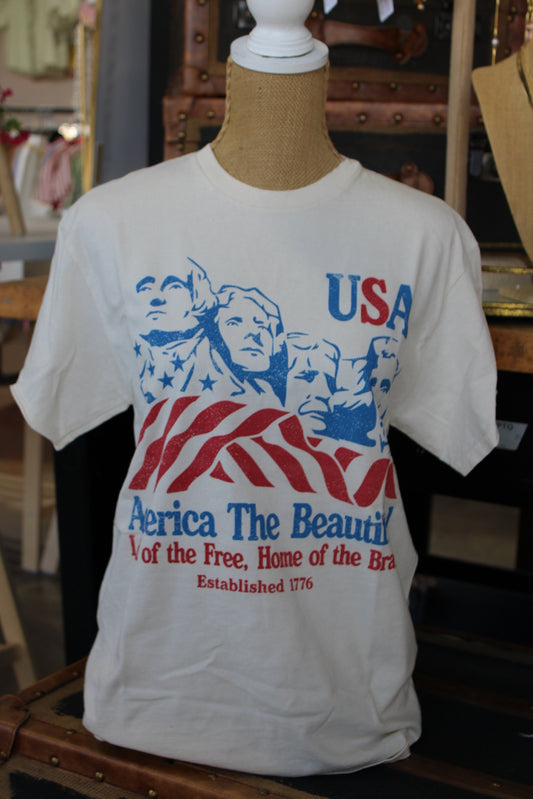 Mount Rushmore USA Tee