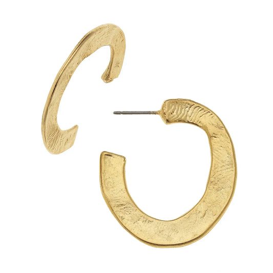 Gold Small Hoops - Susan Shaw