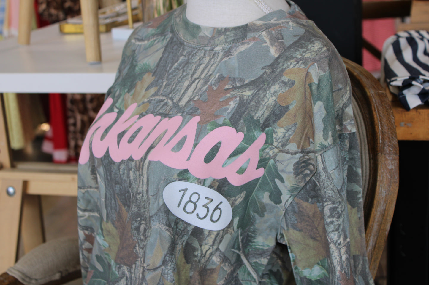 Arkansas Camo Tee - PINK