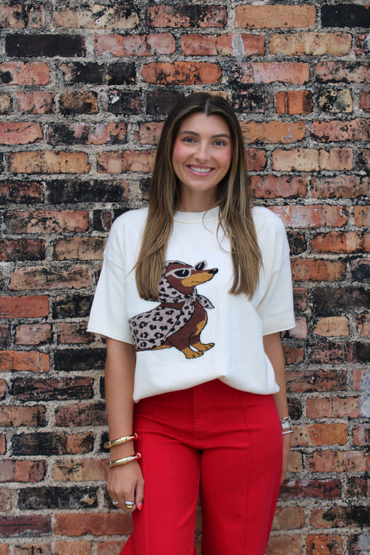 Half Sleeve Weenie Sweater Top