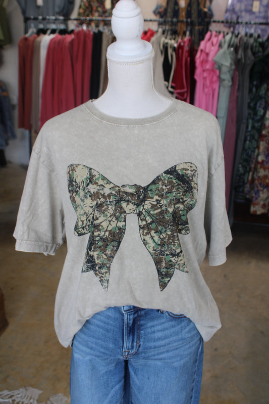 Camo Bow Tee