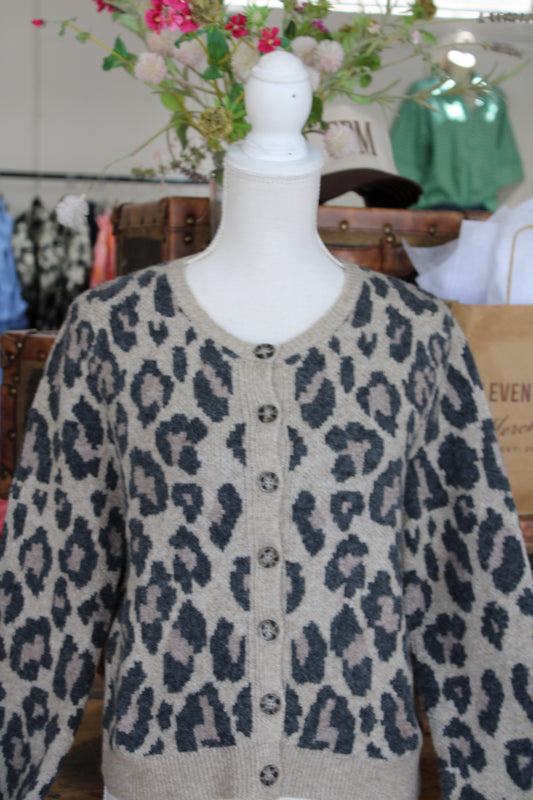 Leopard Cardigan