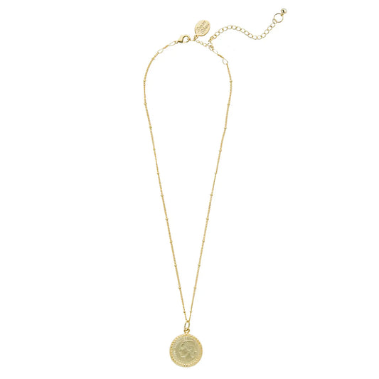 Dainty Gold Coin Necklace - Susan Shaw