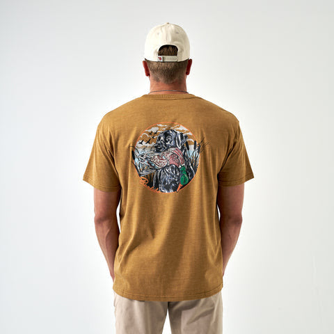 Duck Dog Mustard Tee - Burlebo