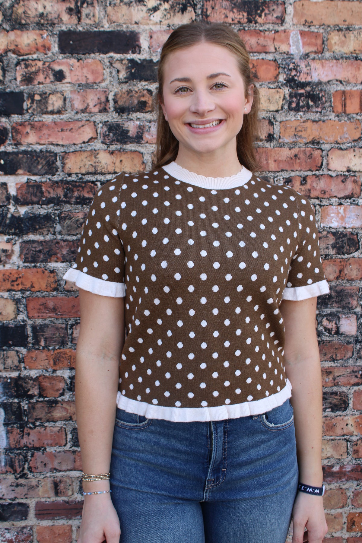 Millie Ruffle Sweater Top