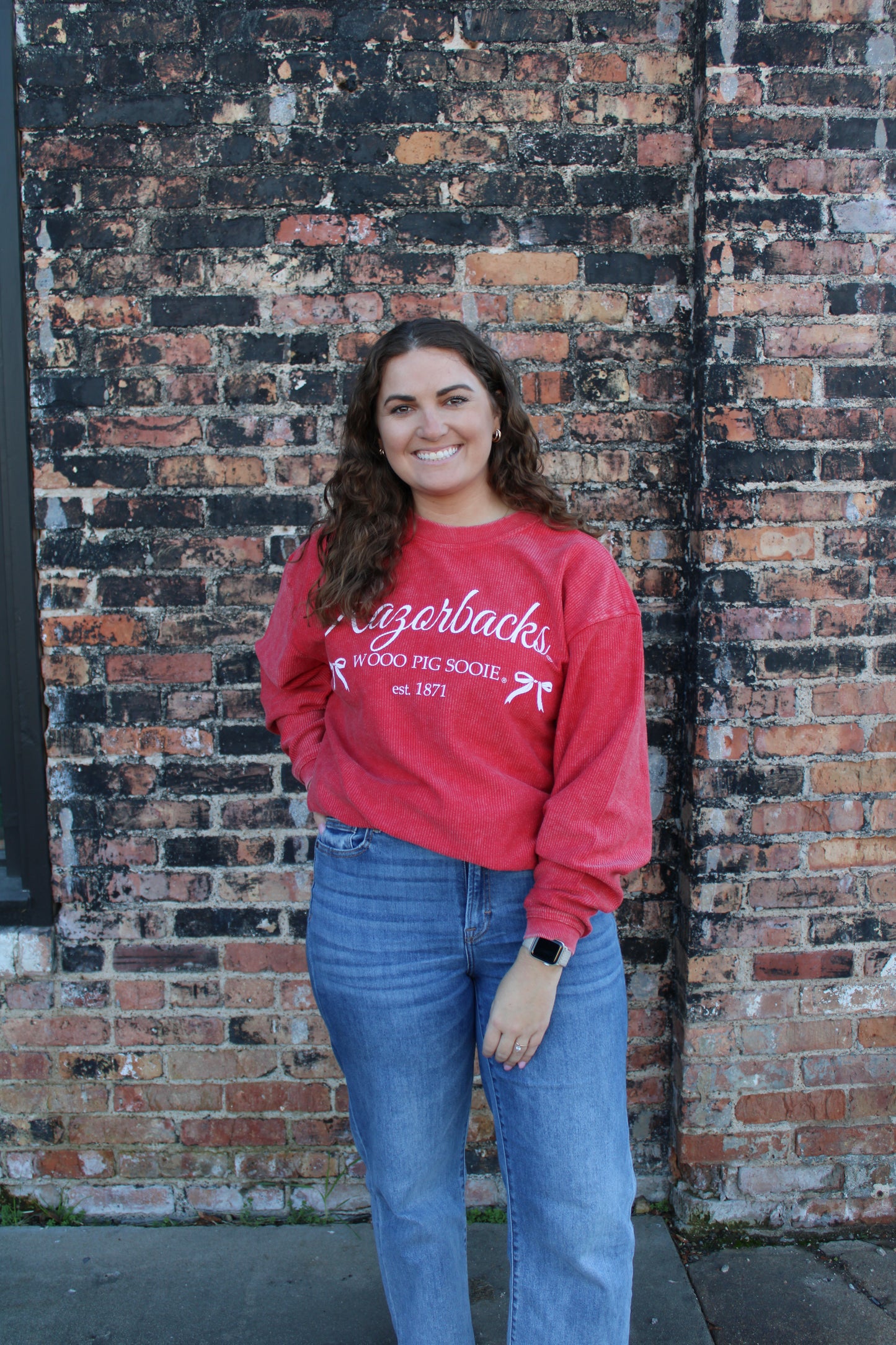 Razorback Bow Sweatshirt