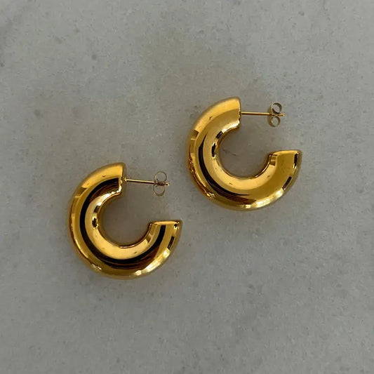 Gold Smooth Hoops CSP