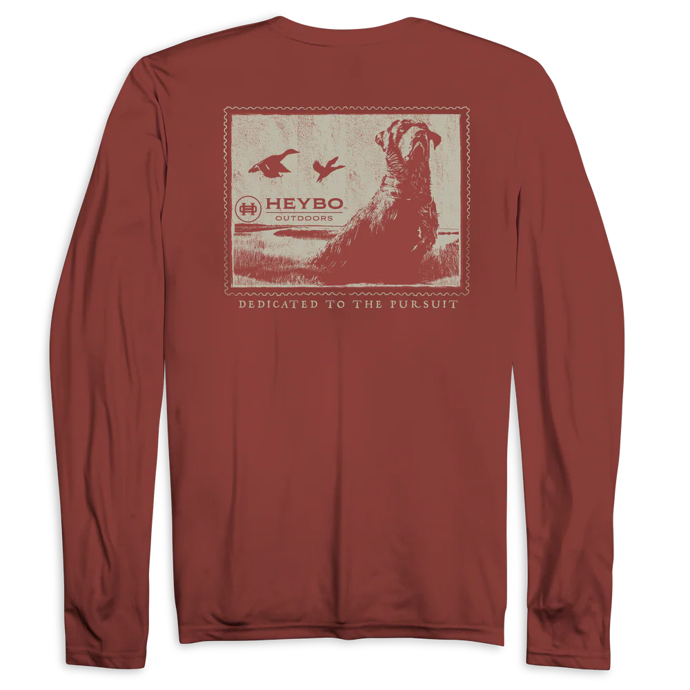 Weathered Lab Stamp Long Sleeve Tee - Heybo