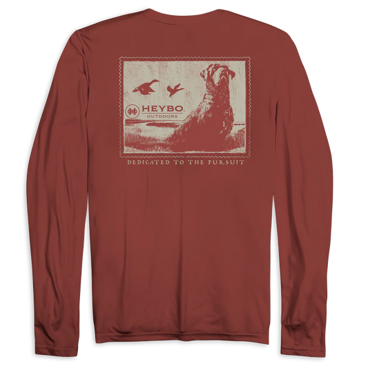 Weathered Lab Stamp Long Sleeve Tee - Heybo