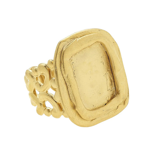 Handcast Gold Adjustable Ring - Susan Shaw