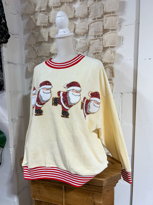 Santa Ski Sweatshirt