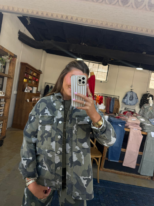 Camo Shacket