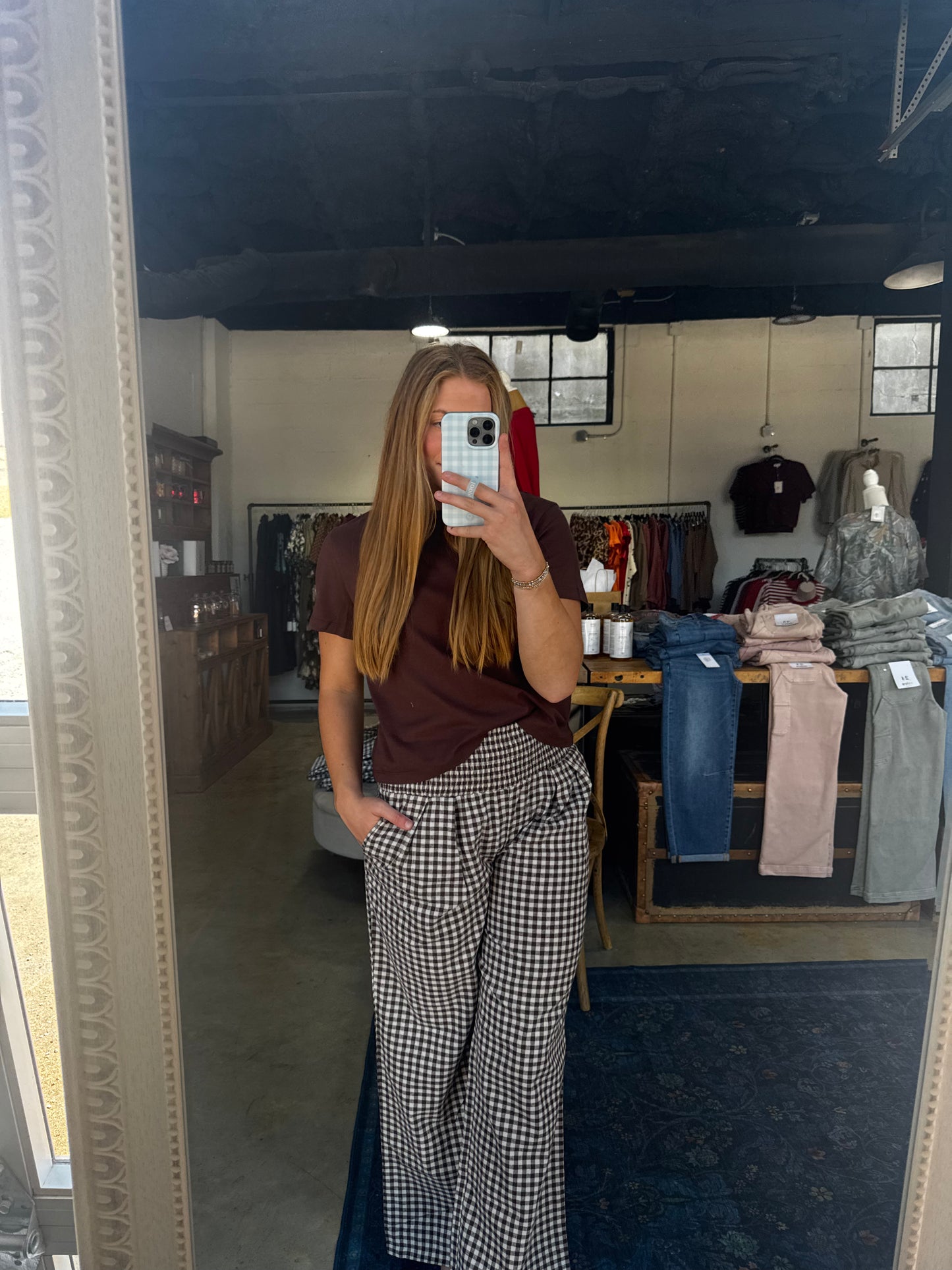 Gingham Pants