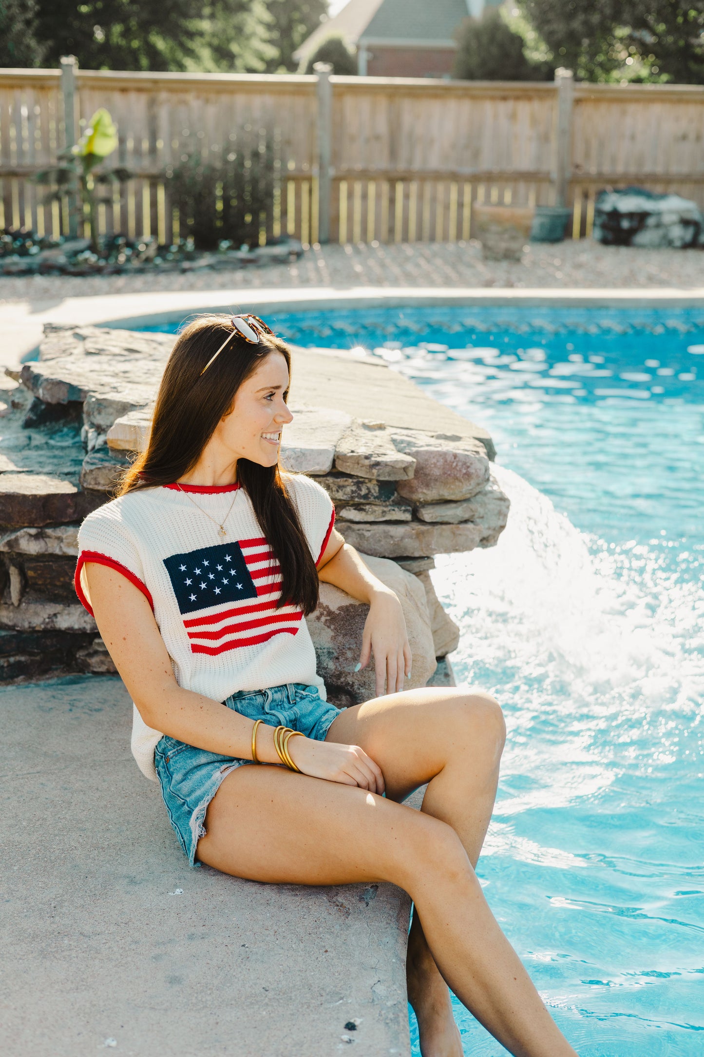 Flag Sweater - Cream