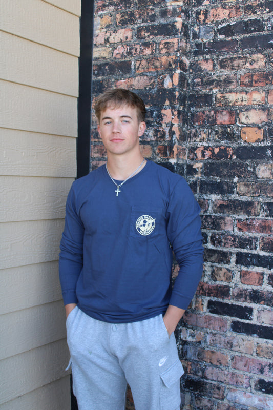 Prairie Oaks Long Sleeve Tee - EST Navy