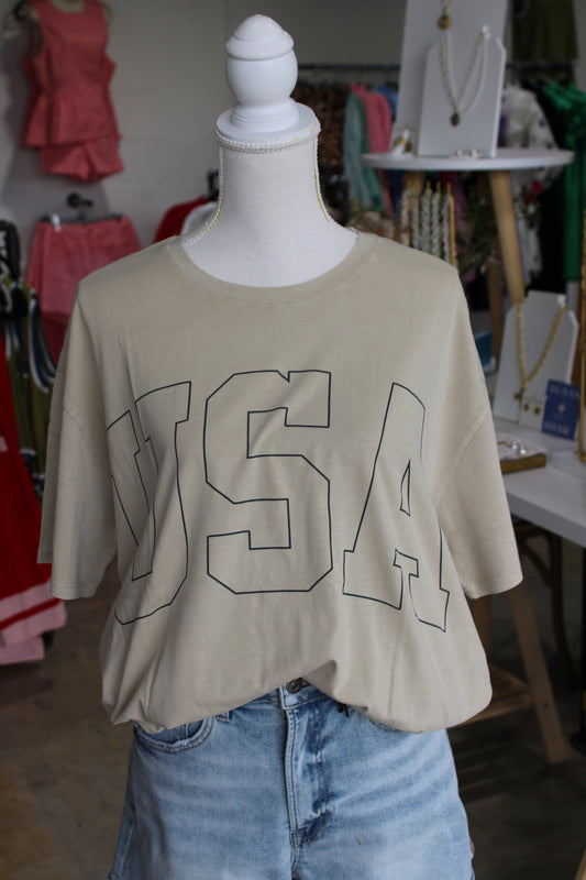 USA Oil Oversized Tee