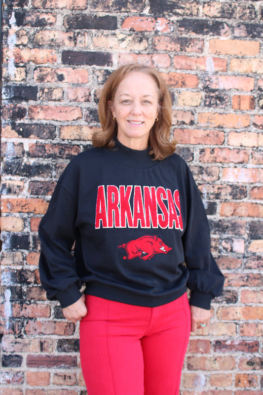 Woo Pig Chenille Mock Neck