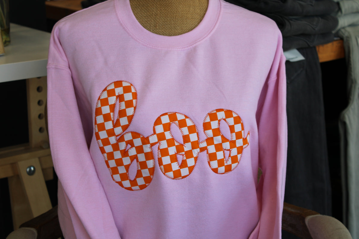 Boo Checkered Sweatshirt
