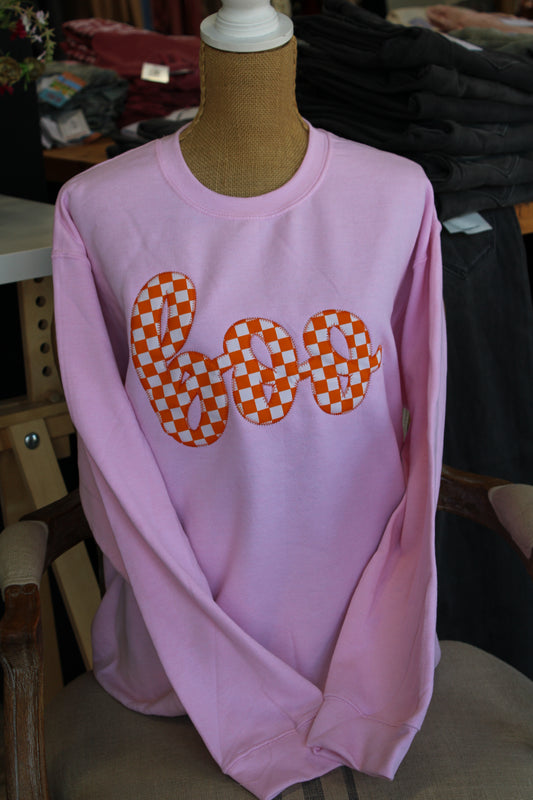 Boo Checkered Sweatshirt