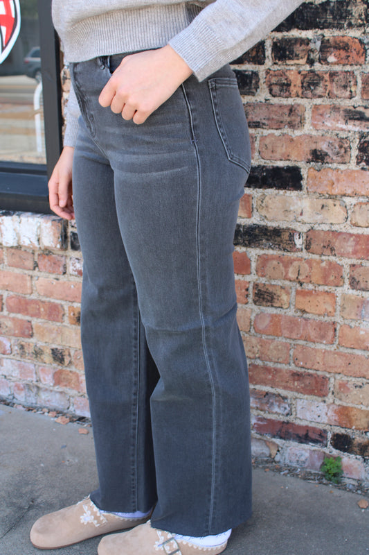 Logan Dark Grey Denim Jeans